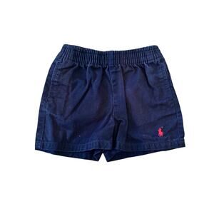 Polo by Ralph Lauren Kids Boys Blue 100% Cotton Infant Swim Trunks Size 9M